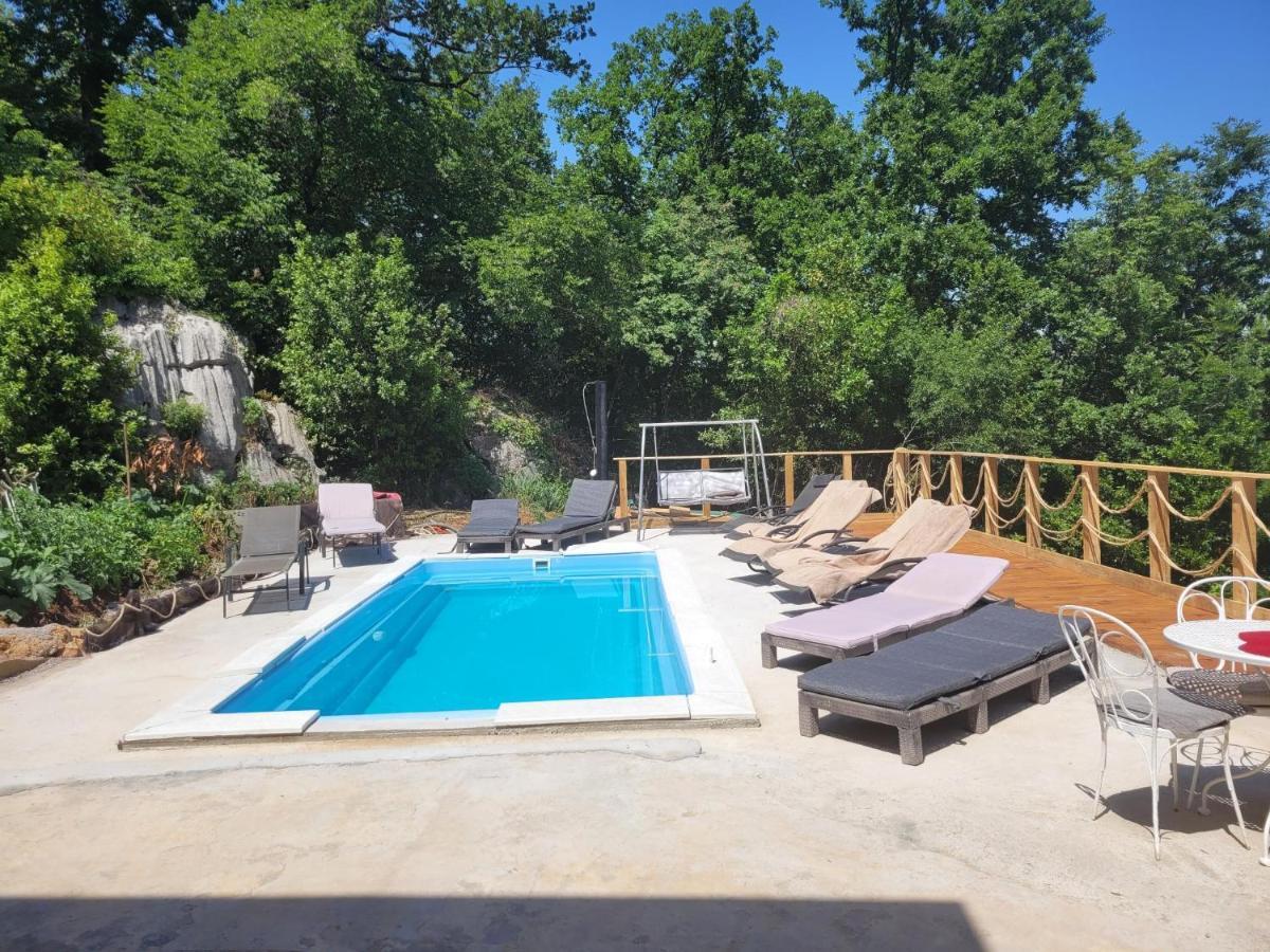 Ferienwohnung Mit Pool Kroatien Mit Meerblick Und Pool Lovran Dış mekan fotoğraf