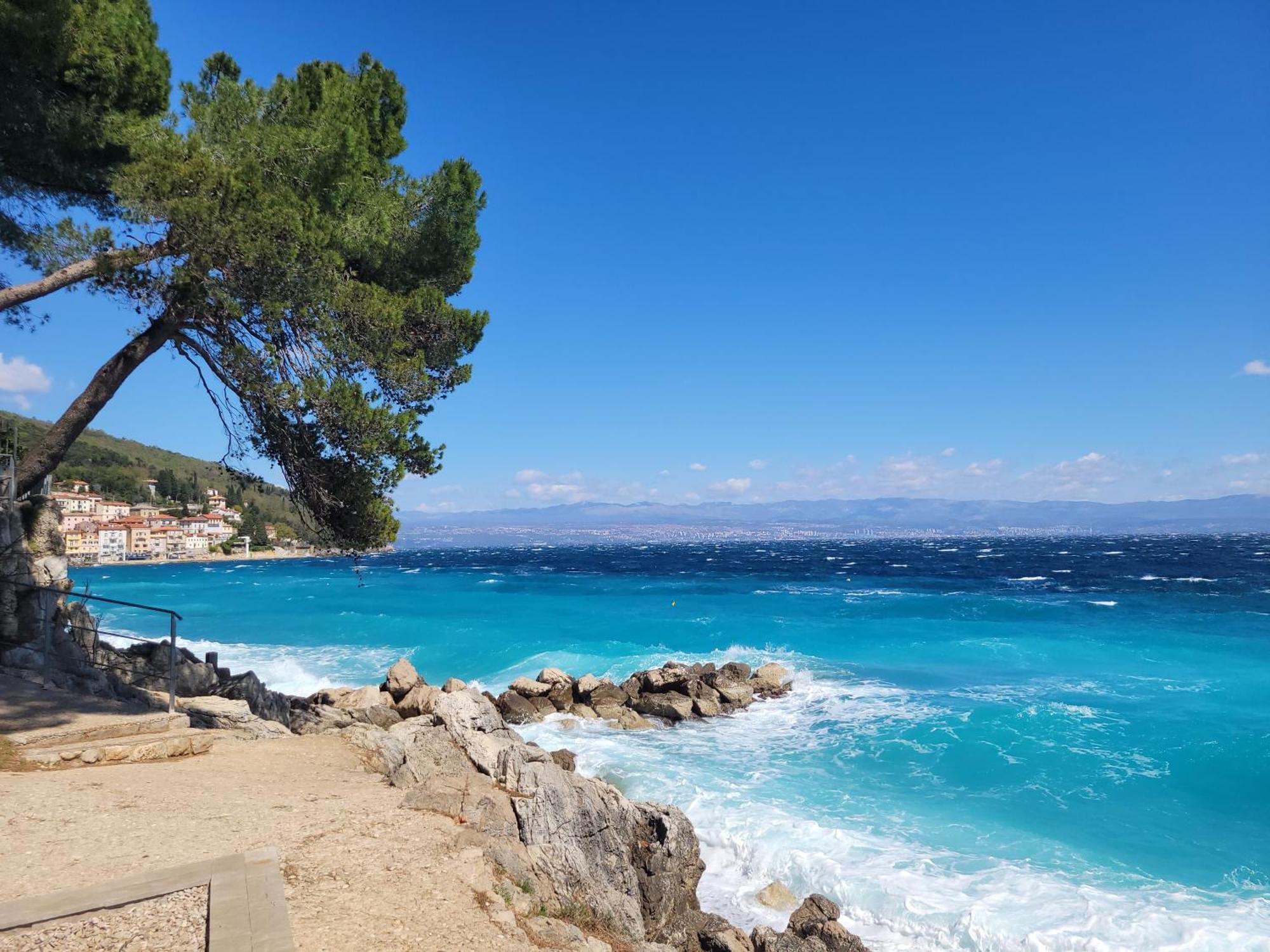 Ferienwohnung Mit Pool Kroatien Mit Meerblick Und Pool Lovran Dış mekan fotoğraf